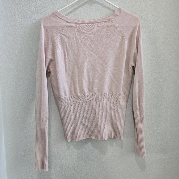 MNG suit Pink long sleeved button front sweater size medium - Picture 2 of 3